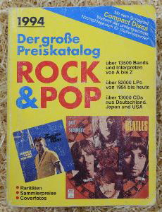 Der grosse Preiskatalog Rock & Pop 1994 1207 Seiten