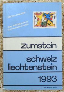 Zumstein 1993 Briefmarkenkatalog 500 Seiten