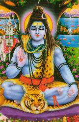 Lord Shiva Postkarte