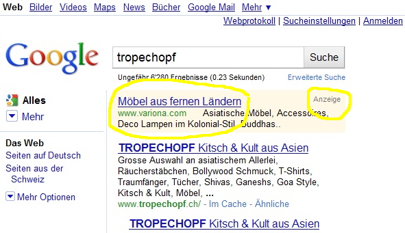 Mbel aus fernen Lndern